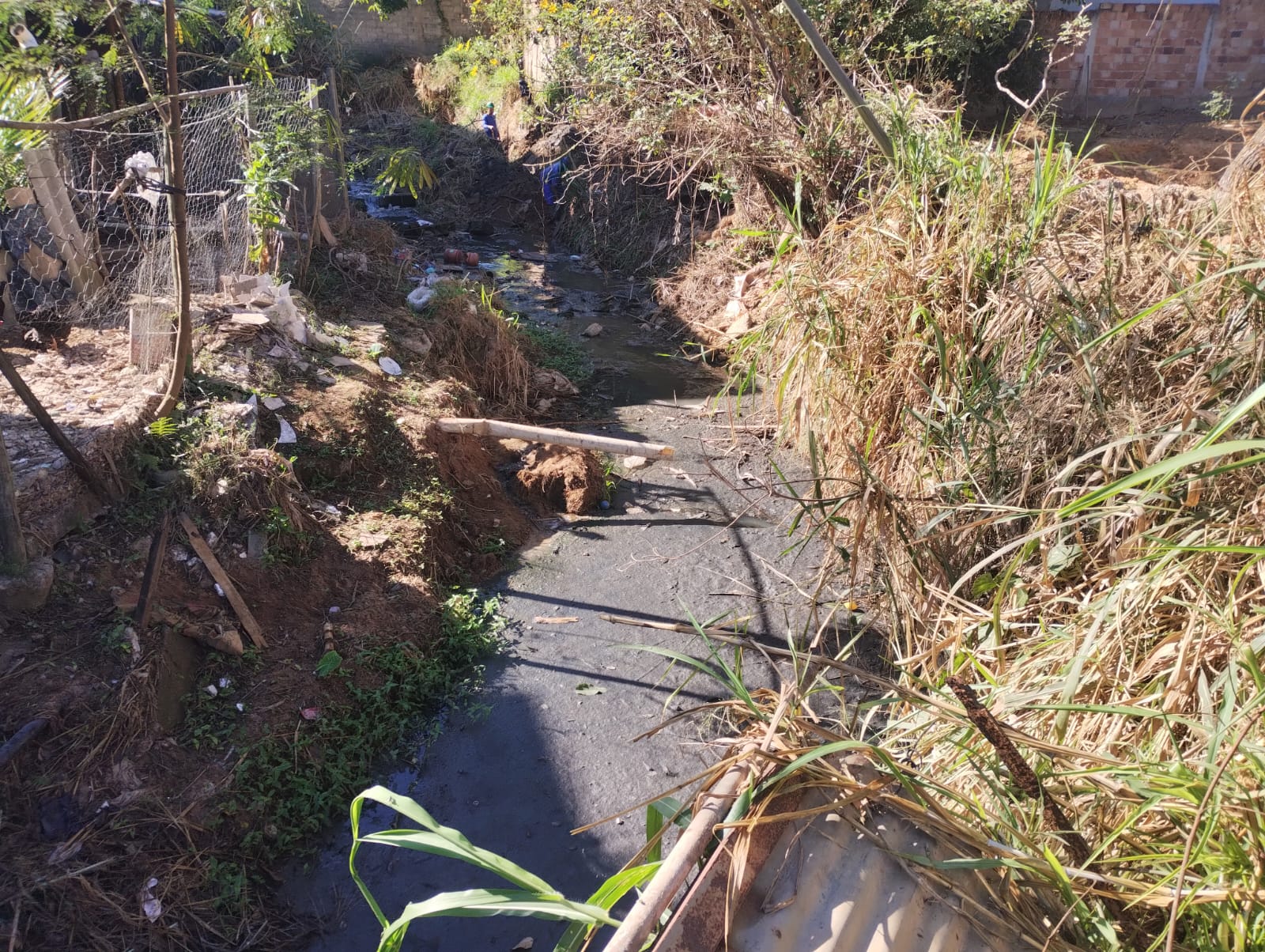 Moradores do Belmonte em Belo Horizonte clamam por solução para esgoto a céu aberto