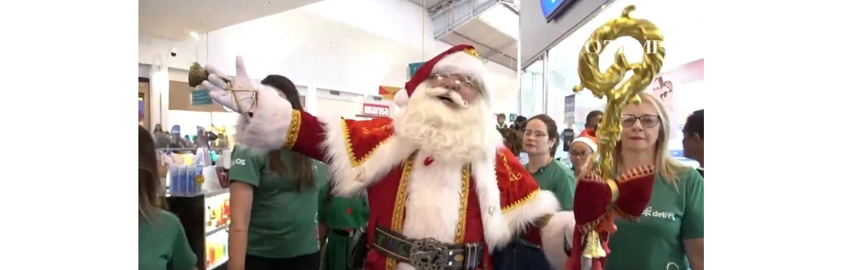 Papai Noel desembarca em shoppings de Belo Horizonte e inaugura temporada natalina na capital